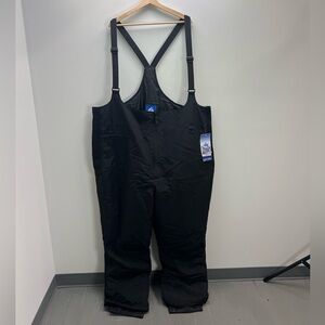 Women's Black Snow Bib Overalls